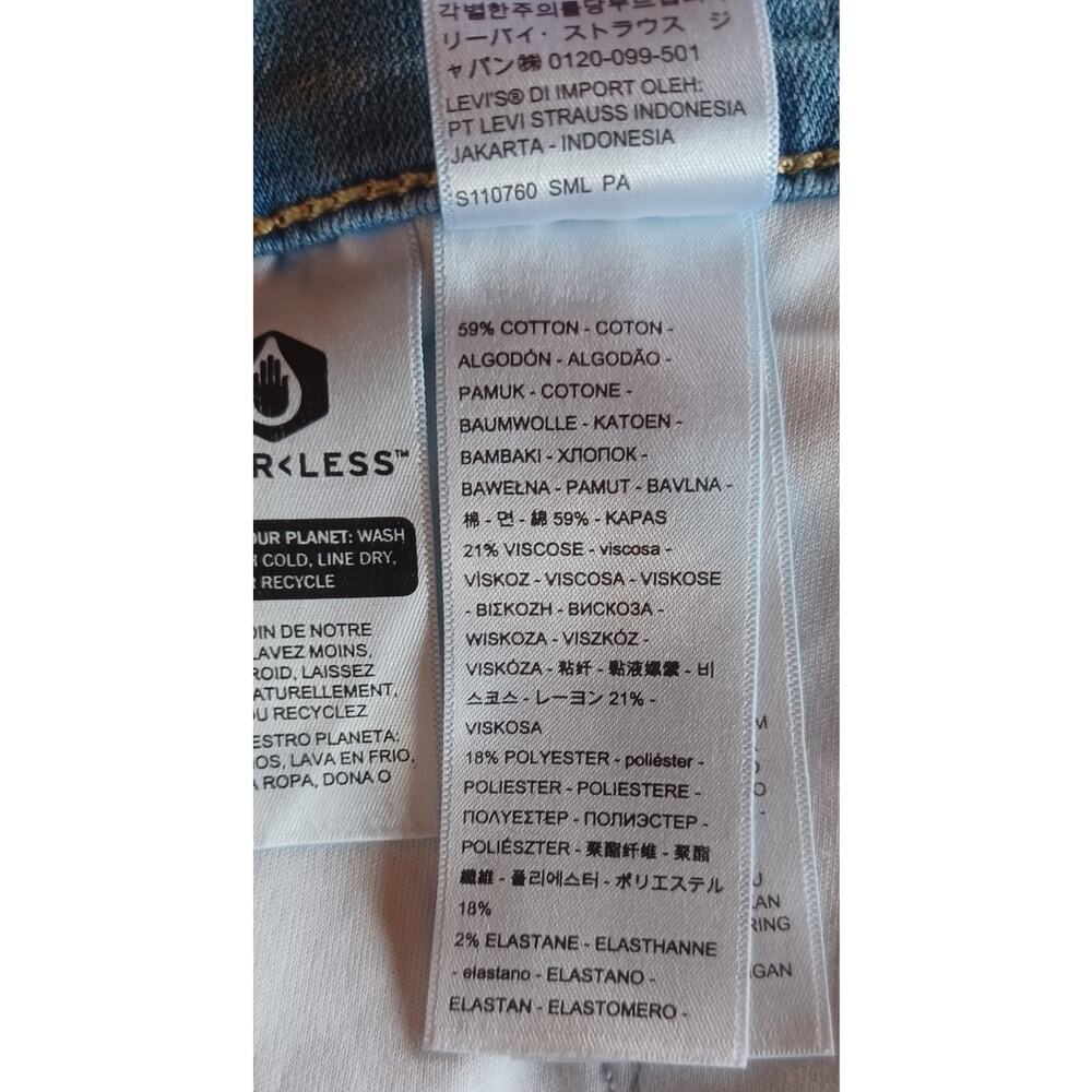 Levi's 311 Shaping Skinny Jeans Plus Size 24W Light Wash Tummy Slimming Stretch - Picture 8 of 9